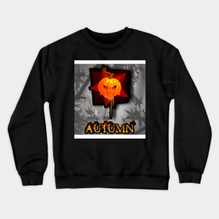 Jack O Lantern Autumn Fall Pumpkin Seasonal Halloween Orange Crewneck Sweatshirt